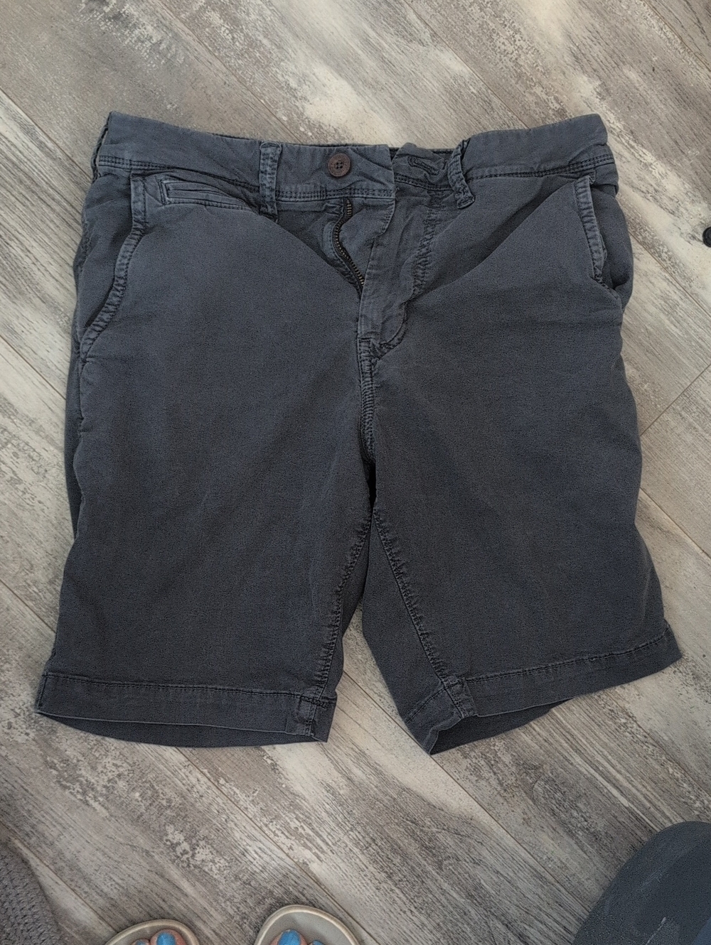 Men's Casual Charcoal Cotton Shorts